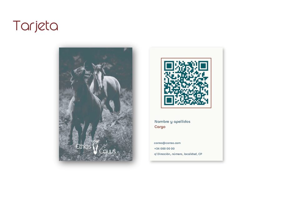 Aplicación de papelería Ethos Equus